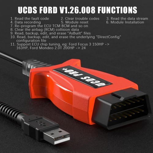 V1.26.008 Ford UCDS Pro+ Ford UCDSYS with UCDS Full License Software With 35 Tokens