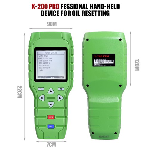 Handheld Device Auto X-200 Oil Reset Tool (A+B) Type