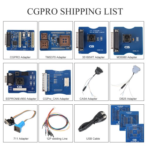 CG Pro 9S12 Super Programmer Full Version with All Adapters Support 35160WT/ 35080/ 35128 Free Update Online Lifetime
