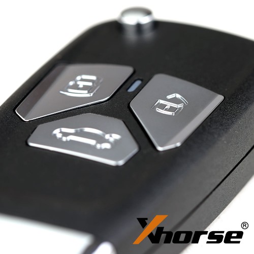 Pas de taxes XHORSE XNAU01EN Audi Style Wireless VVDI Universal Flip Remote Key With 3/4 Button 5pcs/Lot