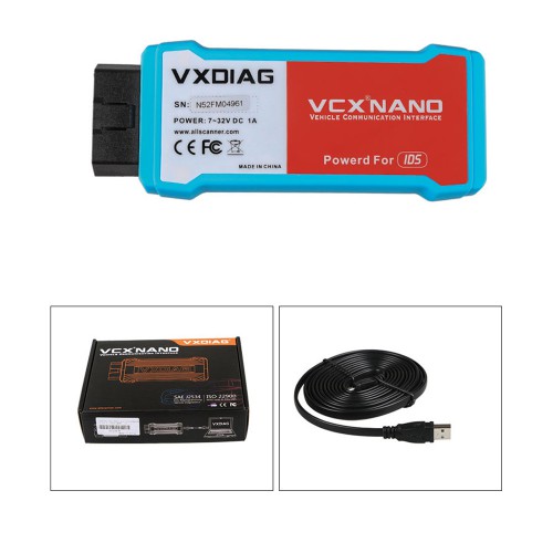 (Livraison UE)WIFI version VXDIAG VCX NANO pour Ford/Mazda 2 in 1 avec IDS V130 and Mazda V130 Soutien de l'année 2005-2023