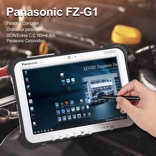 Tablette Panasonic FZ-G1 I5 4ème génération 8G d'occasion avec système WIN10 SSD 256G