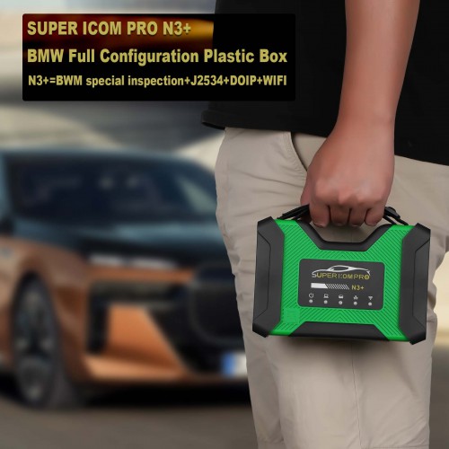 Boîte en plastique SUPER ICOM PRO N3 + BMW à configuration complète compatible avec le logiciel d'origine support  J2534 DOIP