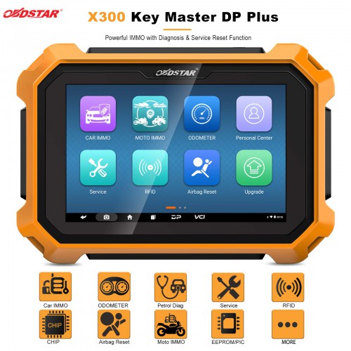 Kit complet OBDSTAR X300 DP Plus Key Master C, obtenez gratuitement la clé SIM, l'adaptateur FCA 12 + 8 et le câble NISSAN-40 BCM
