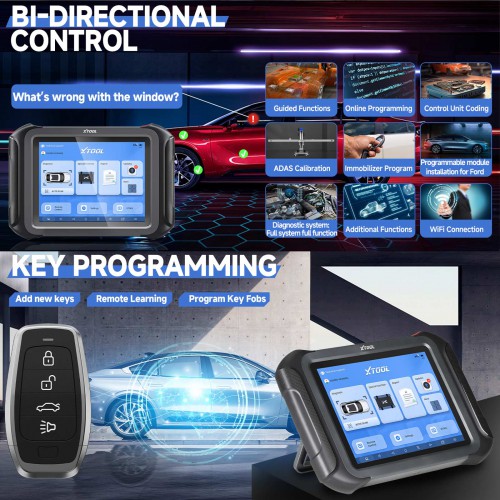 XTOOL D9S PRO Auto Diagnostic Tool Vehicle Scanner 42 Services Full System Diagnosis ECU Coding Key Programming Active Test CAN FD DoIP