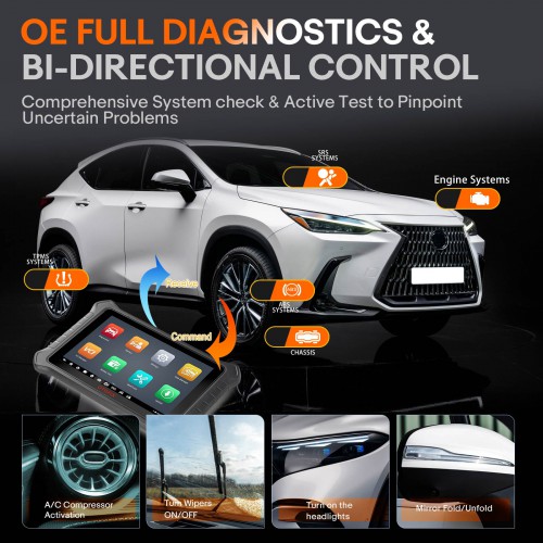 2024 OTOFIX D1 PRO Automotive Diagnostic Scanner Support Bi-Directional,Online Coding, 40+ Service, OE Full System Diagnostics,DoIP/CANFD, Key Prog