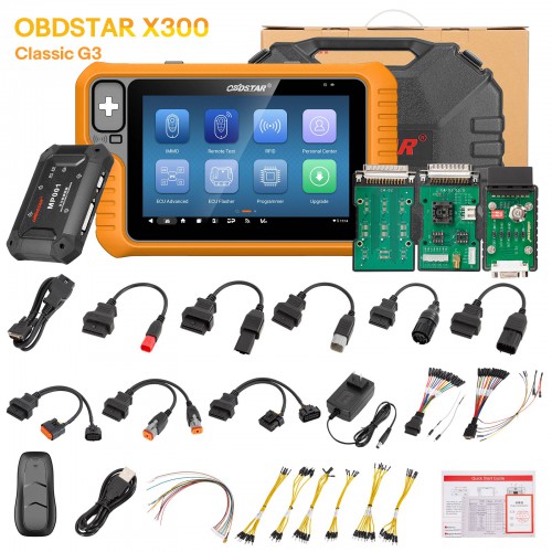 2024 OBDSTAR X300 Classic G3 Intelligent Android 11 Key Programming Tool for Car HD E-Car MOTO Marine with Built-in CANFD Doip Protocols
