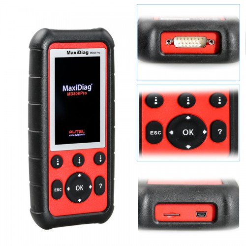 (Livraison UE Pas de taxes)Autel MaxiDiag MD808 Pro All System Scanner pour Oil and Battery Reset ,Parking Brake Pad Relearn,SAS,SRS,ABS,EPB,DPF,BMS