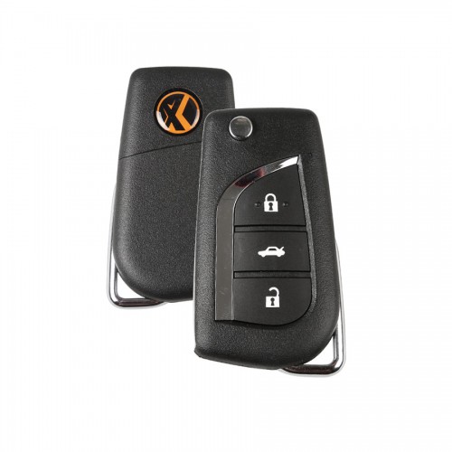 (Pas de taxes) Xhorse Toyota Style Wireless Universal Remote Key 3 Buttons Enlgish for VVDI Key Tool 5pcs/lot