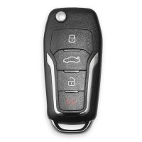 (Pas de taxes) XHORSE XNFO01EN Universal Remote Key 4 Buttons Wireless For Ford (English Version) 5pcs/Lot