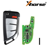 Xhorse XEKF20EN 4 Buttons Flip Wire Remote Key