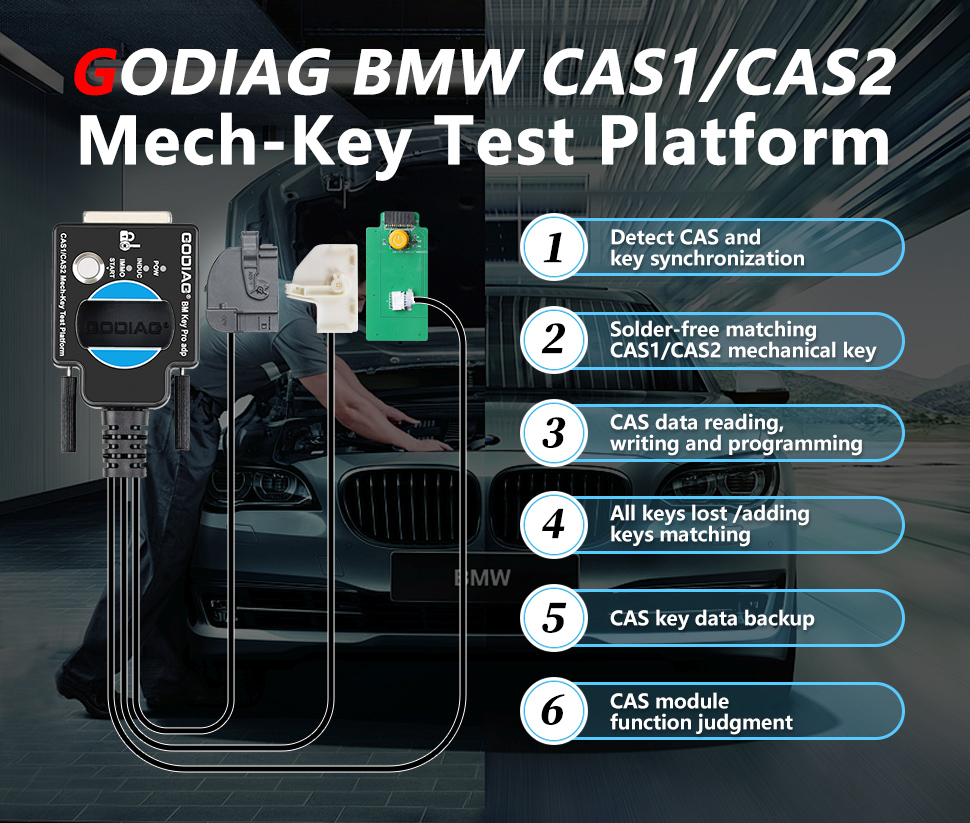 CAS1 CAS2 SER BMW Mech-Key Test