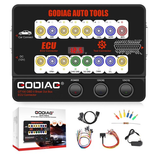 GODIAG GT100 Auto Tools OBDII Break Out Box ECU Connector Plus Test Platform pour BMW FEM/ BDC Programming