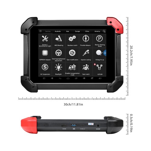 XTOOL PS90 Tablet Wireless Vehicle DiagnosticTool Support TPS,Oil Reset, EPB, TPMS, Airbag Reset,Key Programming,Mileage Correction