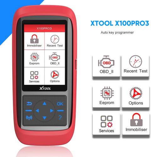 (Pas de taxes) XTOOL X100 Pro3 Professional Auto Key Progarmmer Add EPB, ABS, TPS Reset Functions Mise à jour gratuite à vie