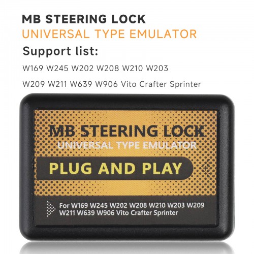 Universal Steering Lock Emulator for Mercedes-Benz W169 W245 W202 W208 W210 W203 W209 W211 W639 W906 Plug and Play