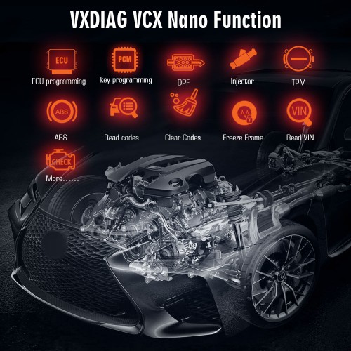 (Vente de mai Livraison UE) VXDIAG VCX NANO for Ford/Mazda 2 in 1 with IDS V122 and Mazda V122 Soutien de l'année 2005-2018 Replacement of Ford VCM II