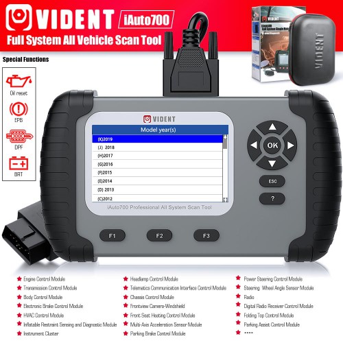 Version française VIDENT iAuto700 Professional All System Scan Tool Support EPB/Oil Service Reset/Service Mileage