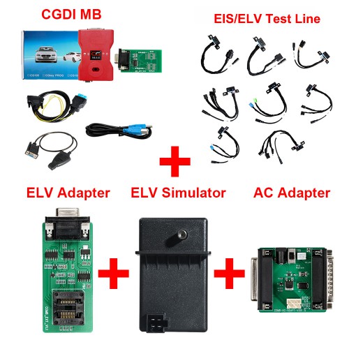 (Vente 12 ans Livraison UE) CGDI MB with Full Adapters including EIS/ELV Test Line + ELV Adapter + ELV Simulator + AC Adapter