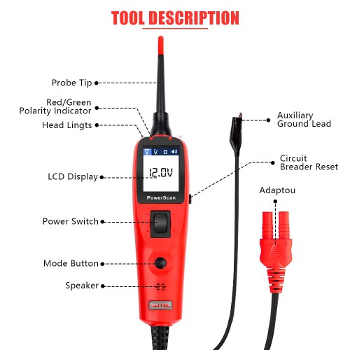 (Livraison UE) Autel PowerScan PS100 Electrical System Diagnostics