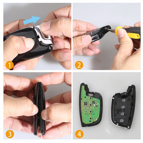 (Autorisation) Xhorse XSCS00EN Smart Remote Key Colorful Crystal 5 Buttons Keyblank Inside Black English 5pcs/lot