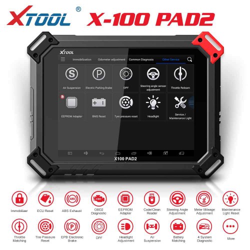 XTOOL X100 PAD2 Pro X100 PAD 2 Pro Full Configuration Key Programming Tool Supporter VW 4th & 5th IMMO