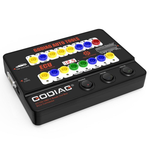 GODIAG GT100 Auto Tools OBDII Break Out Box ECU Connector Compatible with Brand Autel/Xhorse/Lanuch