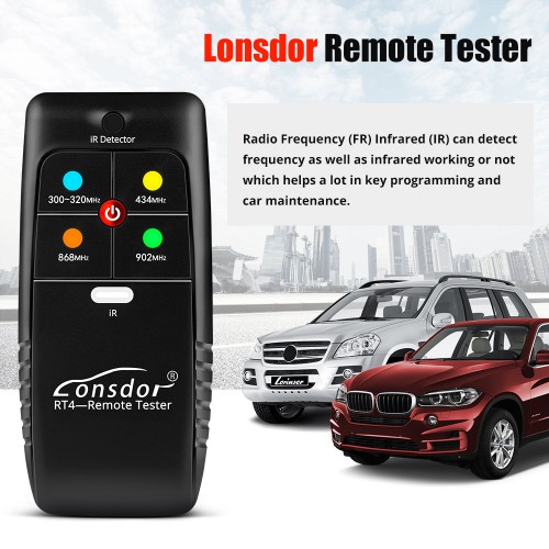 Lonsdor Remote RT4 IR/FR Tester for 868mhz 433mhz 902mhz 315mhz