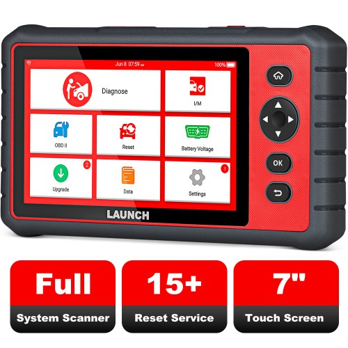 (Vente 12 ans) LAUNCH X431 CRP909E Full System Diagnostic Tool OBD2  Code Reader Scanner with 15 Reset Service Update Online PK MK808 CRP909
