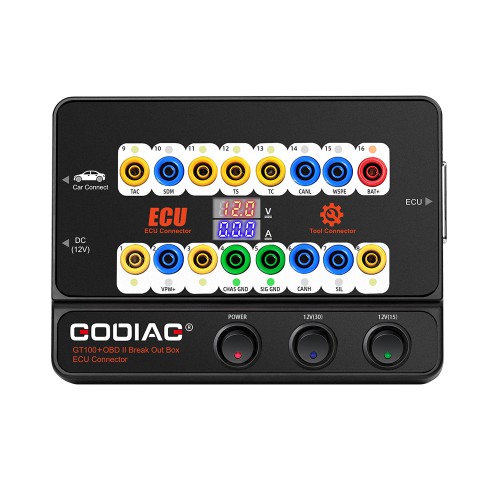 GODIAG GT100+ GT100 Pro Auto Tools OBD II Break Out Box Ecu Bench Connector with Electronic Current Display