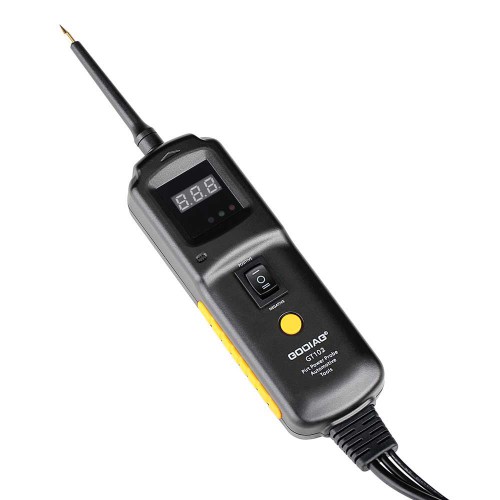 (Promotion Sale) GODIAG GT102 PIRT Power Probe DC 6-40V Vehicles Electrical System Diagnosis/ Fuel Injector Cleaning and Testing/Relay Testing