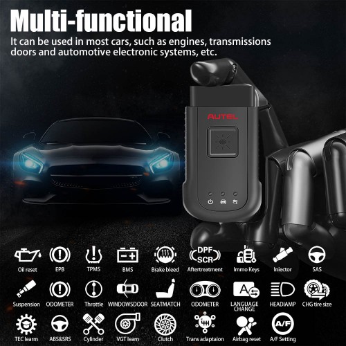 MaxiSYS-VCI 100 Compact Bluetooth Interface MaxiVCI V100 Works for Autel MS906BT/MK908/MS908 Pro/MK908P/Maxisys Elite