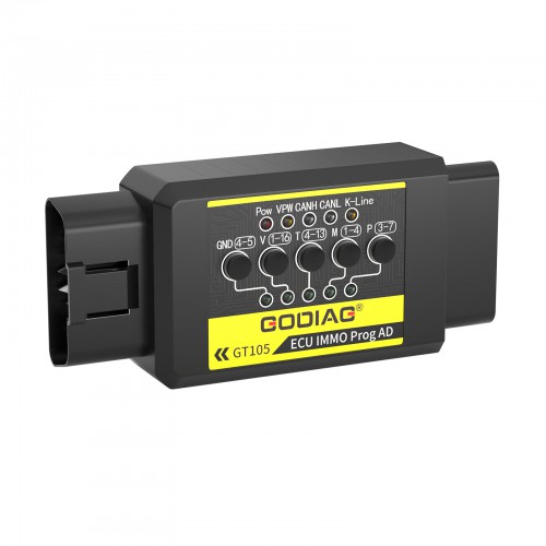(Promotion Sale) GODIAG GT105 ECU IMMO Prog AD OBD II Break Out Box ECU Connector Work with Xhorse VVDI Key Tool Plus PAD et Key Cutting Machine