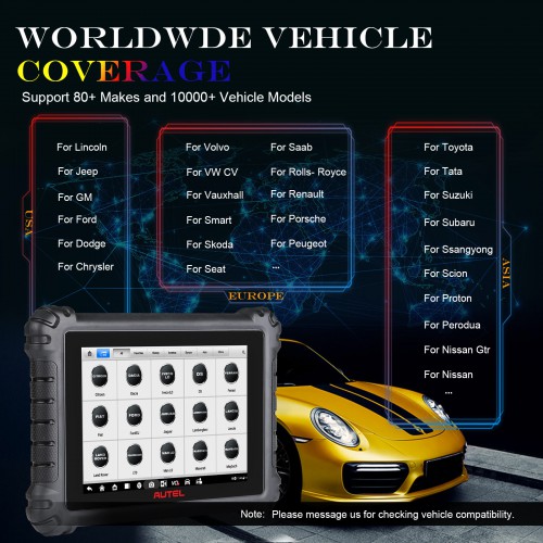 Autel MaxiSYS MS906 Pro OBD2/OBD1 Bi-Directional Diagnostic Tool Support BMW Fet E chassis coding Porsche Coding