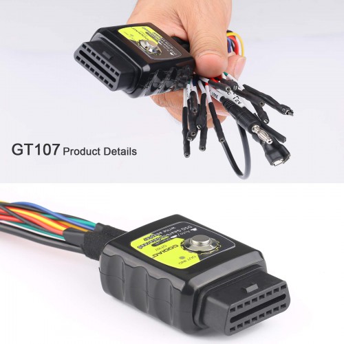 (Pas de taxes) GODIAG GT107 DSG Gearbox Data Read/Write Adapter pour DQ250, DQ200, VL381, VL300, DQ500, DL501 Work Avec GT105 ECU Adapter