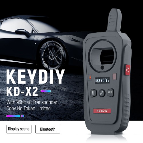 (Pas de taxes) KEYDIY KD-X2 Remote Maker Unlocker et Generator-Transponder Cloning Device avec 96bit 48 Transponder Copy Fonction Aucun jeton nécessa
