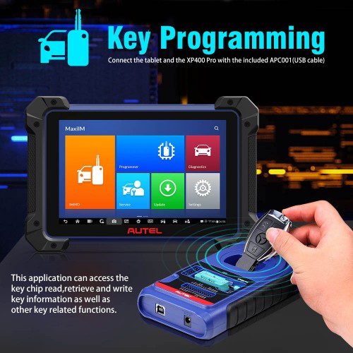 Original Autel MaxiIM IM608 PRO Key et Chip Programming Tool With XP400 Pro (Upgrade Version of IM608)