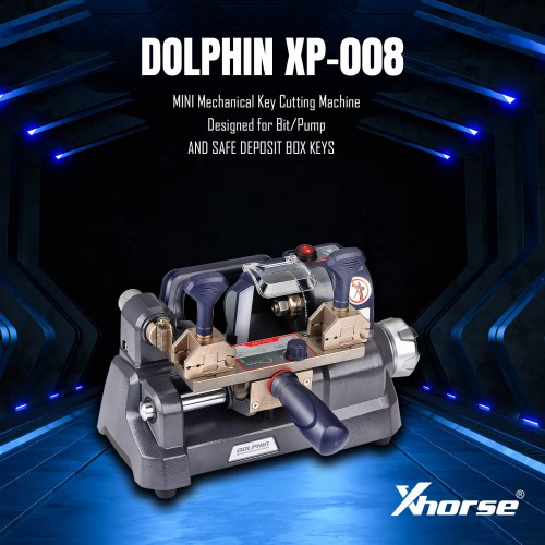 (Pas de taxes) XHORSE DOLPHIN XP008 XP-008 MINI Mechanical Key Cutting Machine PN: XP0800 Designed for Bit/Pump Keys