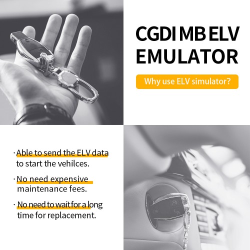 (Livraison UE) CGDI MB Benz Key Programmer ELV Emulator Renew ESL for Benz 204 207 212