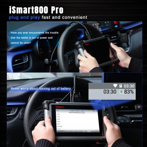 Vident iSmart800 Pro Automotive Diagnostic Analysis Scanner Support All Systems Diagnosis With 18 Months Free Update