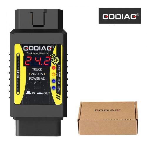 Godiag GT106 24V to 12V Heavy Duty Truck Adapter for X431 for Truck Converter Heavy Duty Vehicles Diagnosis Work With Thinkcar,Thinkdiag