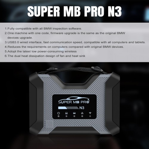 SUPER MB PRO N3 BMW Diagnostic Tool Fully Compatible with All BWM Inspection Software