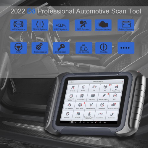 2023 XTOOL D8 outil de numérisation automobile professionnel contrôle bidirectionnel OBD2 Scanner, codage ECU, 38+ Services, programmation de clé