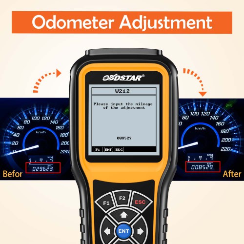 OBDSTAR X300M spécial pour le réglage de l'odomètre et OBD2 prend en charge la fonction Benz & MQB VAG KM