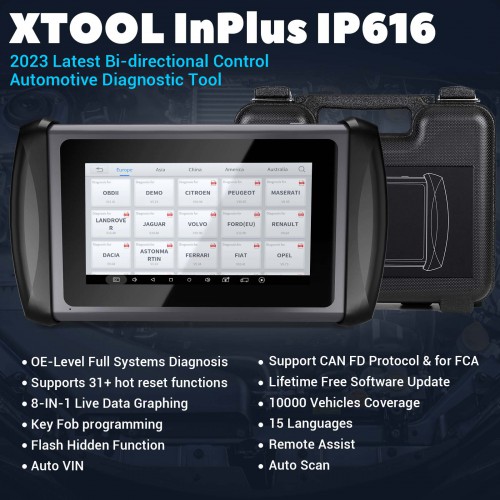 XTOOL InPlus IP616 OBD2 outils de Diagnostic automobile de voiture avec 31 Service de réinitialisation programmeur de clé automatique mise à jour