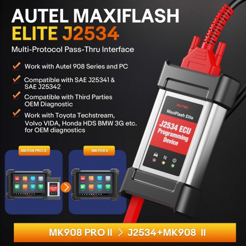 2024 Autel MaxiCom MK908 Pro II OBDII ECU testeur programmation OBD2 Auto Diagnostic Scanner outil J2534 programmeur