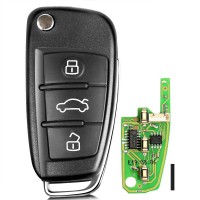 (Vente 12 ans Livraison UE) XHORSE XKA600EN VVDI2 Audi A6L Q7 Type Universal Remote Key 3 Buttons 5pcs / lot