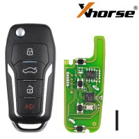 (Livraison UE) Xhorse XKFO01EN X013 Series Universal Remote Key Fob 4 Button Ford Type 5pcs/lot