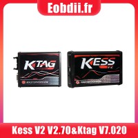 (Pas de taxes) Pas cher Kess V2 V2.8 EU Version Plus KTAG K-TAG Firmware 7.020 SW2.25 en ligne Version Compatible avec WIN10 Logiciel DPF/EGR gratuit