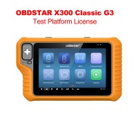 OBDSTAR Test Plateforme Licence Pour X300 Classic G3